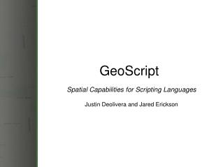 GeoScript