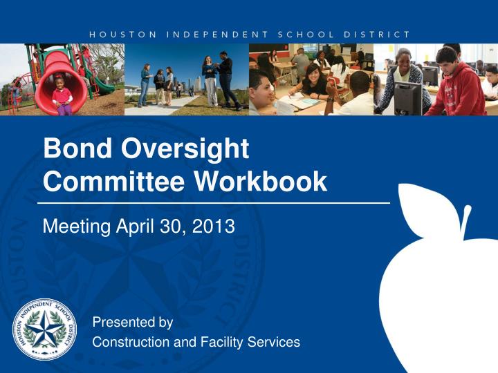 bond oversight committee workbook