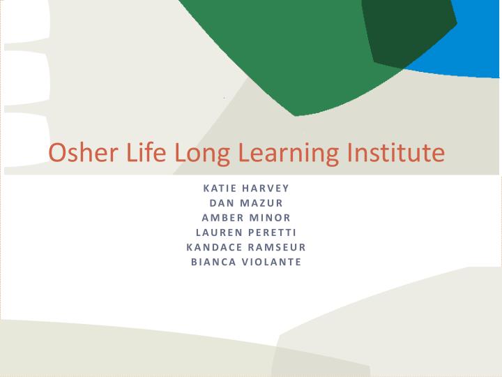 osher life long learning institute