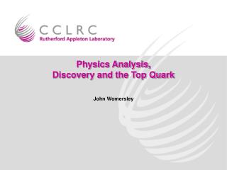 Physics Analysis, Discovery and the Top Quark