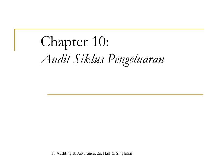 chapter 10 audit siklus pengeluaran