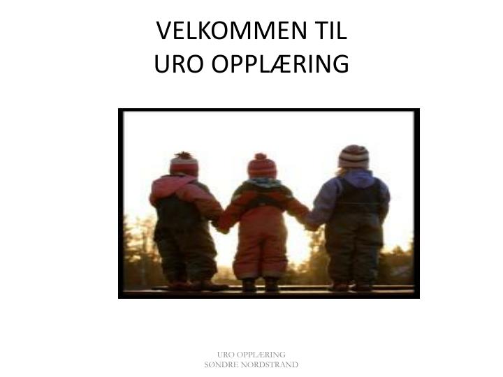 velkommen til uro oppl ring