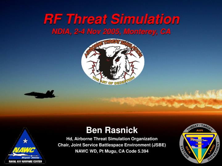 rf threat simulation ndia 2 4 nov 2005 monterey ca