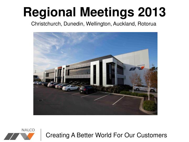 regional meetings 2013