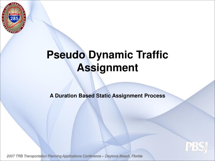 pseudo dynamic traffic assignment