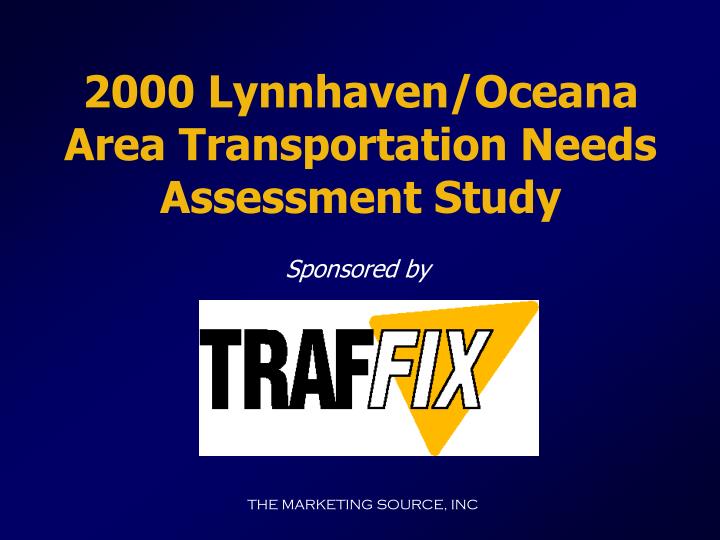 2000 lynnhaven oceana area transportation needs assessment study