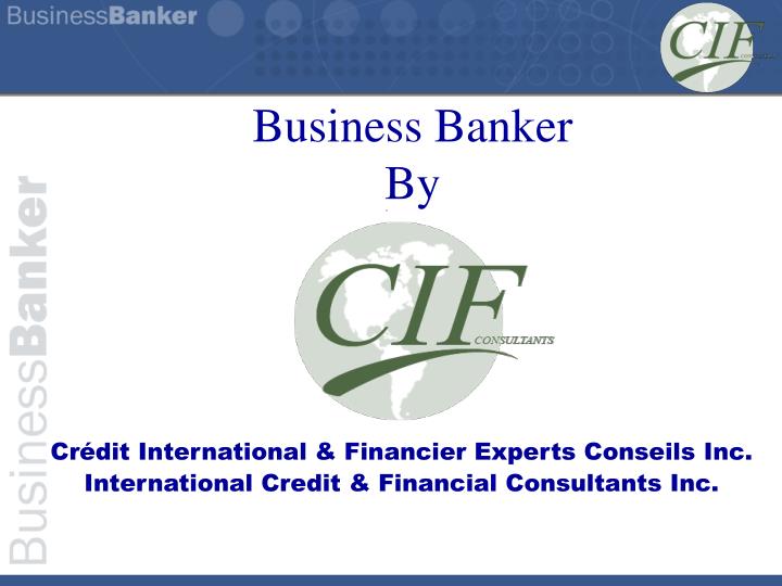 business banker by