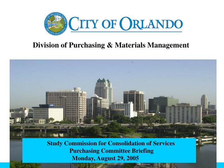 division of purchasing materials management