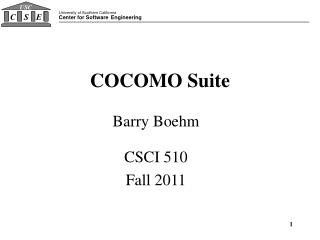 COCOMO Suite