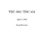 TDC 369 / TDC 432