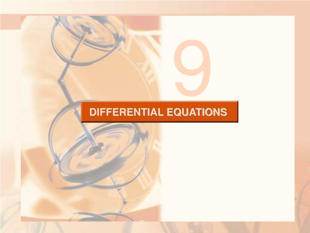 PPT - DIFFERENTIAL EQUATIONS PowerPoint Presentation, free download ...