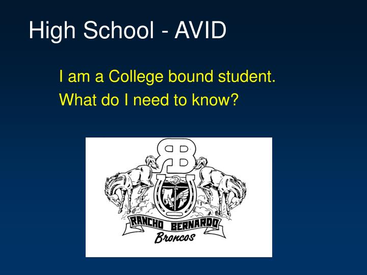 high school avid