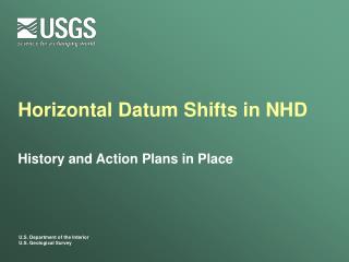 Horizontal Datum Shifts in NHD