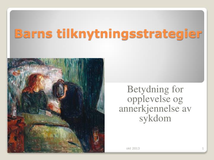 barns tilknytningsstrategier