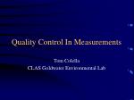 Quality Control In Measurements - slide 1
