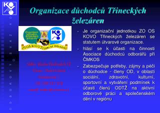 organizace d chodc t ineck ch elez ren