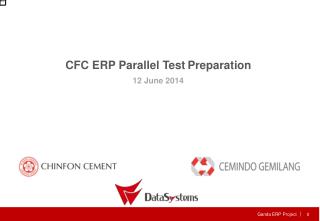 CFC ERP Parallel Test Preparation
