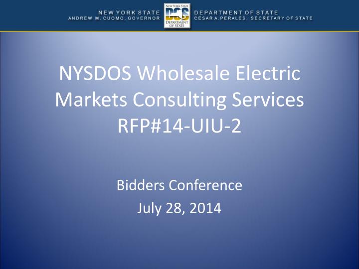 nysdos wholesale electric markets consulting services rfp 14 uiu 2