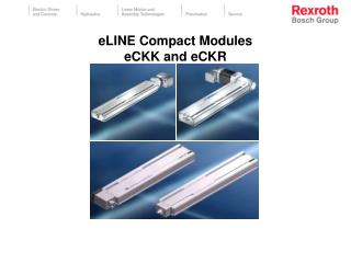 eLINE Compact Modules eCKK and eCKR