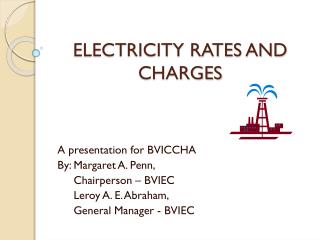 ELECTRICITY RATES AND CHARGES