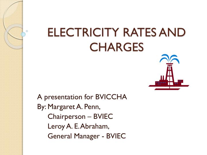 electricity rates and charges