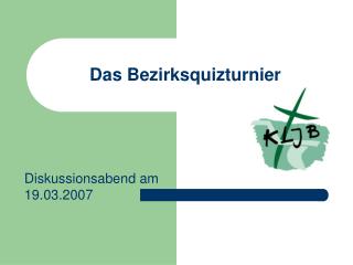 das bezirksquizturnier