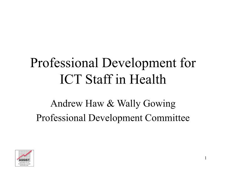 professional development for ict staff in health