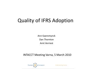 Quality of IFRS Adoption