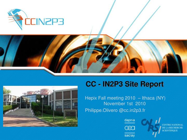 cc in2p3 site report