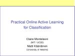 Online Active Learning for Efficient Data Classification in Resource-Constrained Environments - slide 1