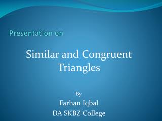 presentation on