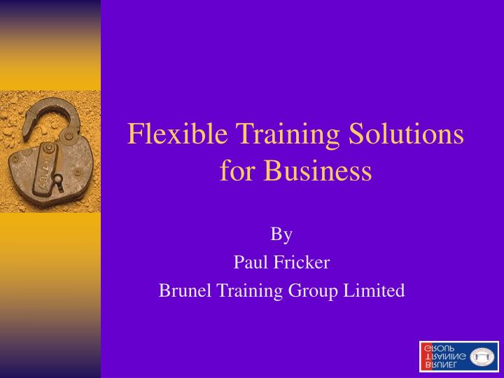 flexible training solutions for business