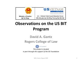 Observations on the US BIT Program