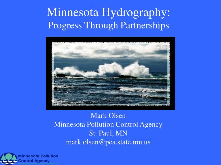 minnesota hydrography progress through partnerships