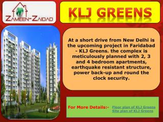 KLJ Greens.KLJ Greens Sector-77.KLJ Greens Faridabad.