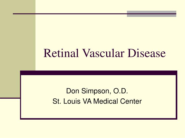 retinal vascular disease
