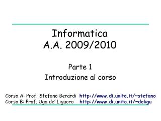 informatica a a 2009 2010