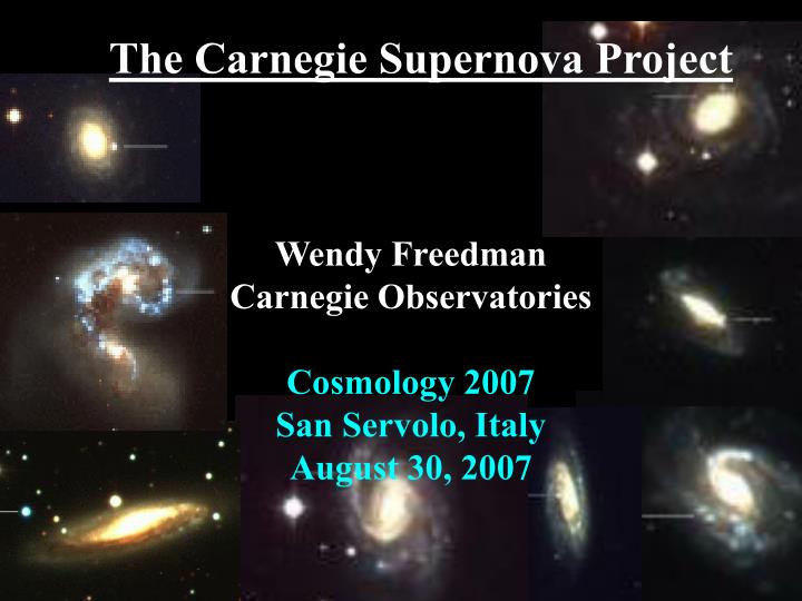 the carnegie supernova project