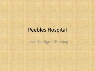 Peebles Hospital