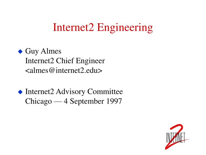 internet2 engineering