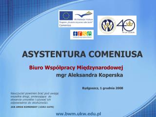 asystentura comeniusa