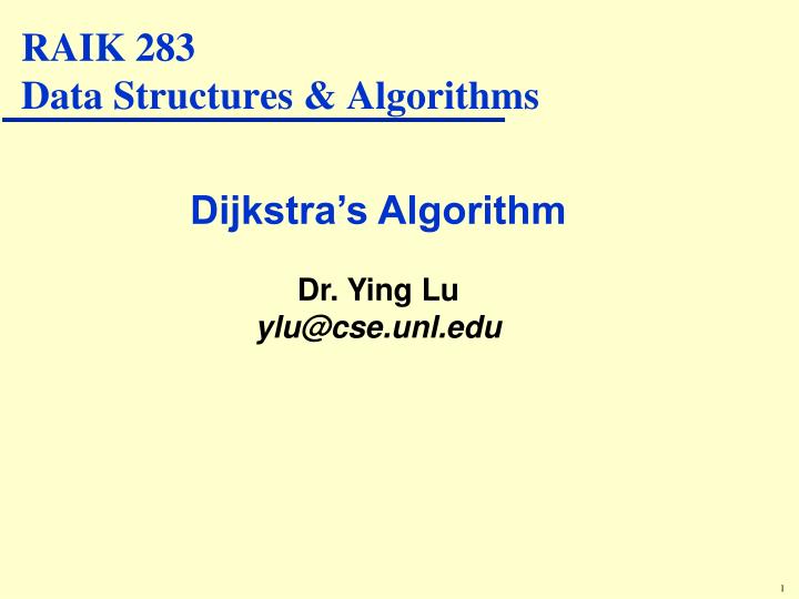 raik 283 data structures algorithms