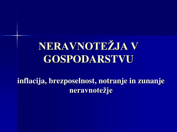 neravnote ja v gospodarstvu