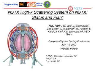 NSTX High-k Scattering System on NSTX: Status and Plan*