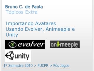 t picos extra importando avatares usando evolver animeeple e unity