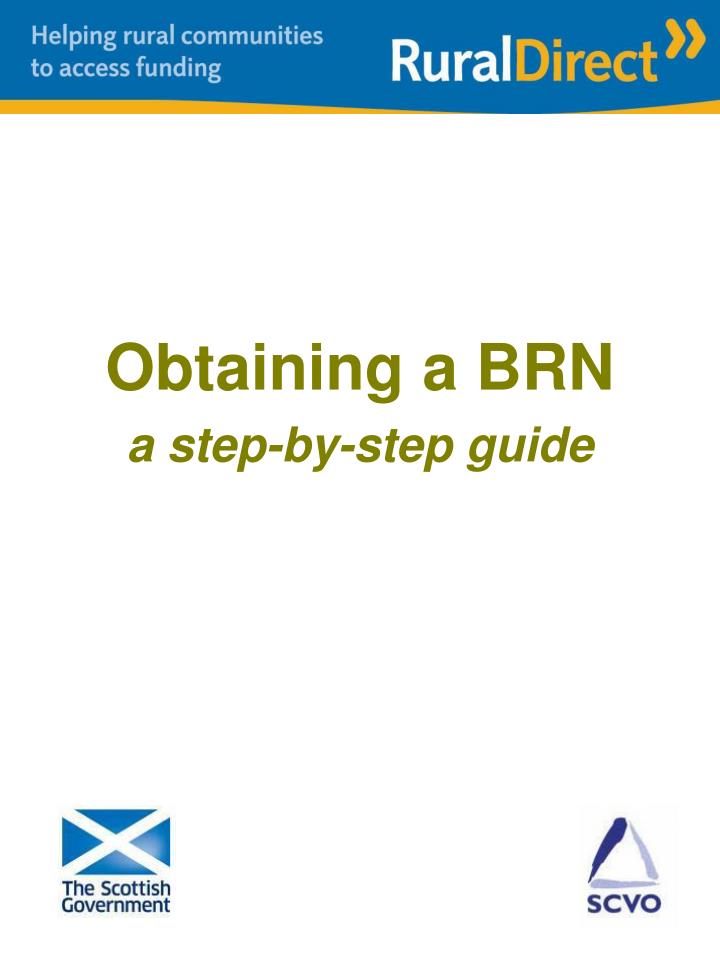 obtaining a brn a step by step guide