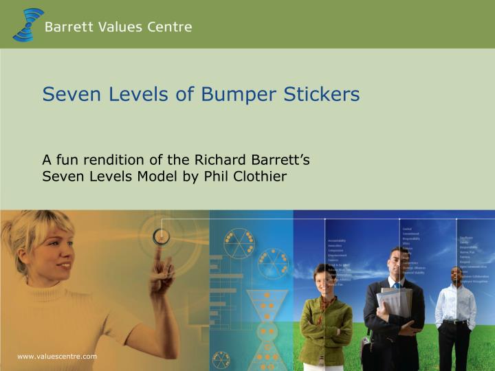 seven levels of bumper stickers