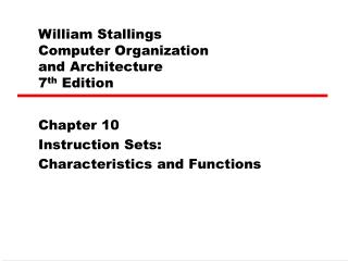 William Stallings Computer Organization and Architecture 7 th Edition