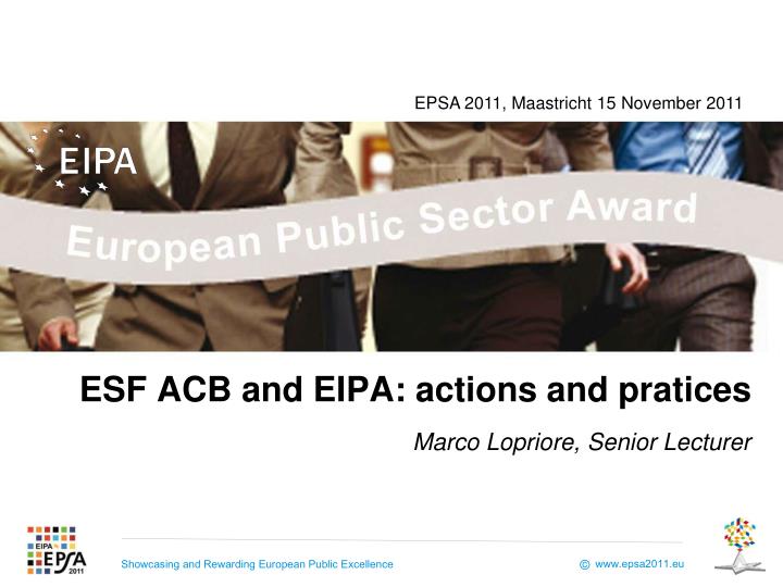 esf acb and eipa actions and pratices