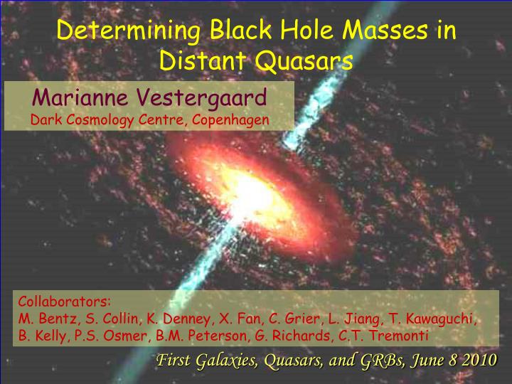 determining black hole masses in distant quasars